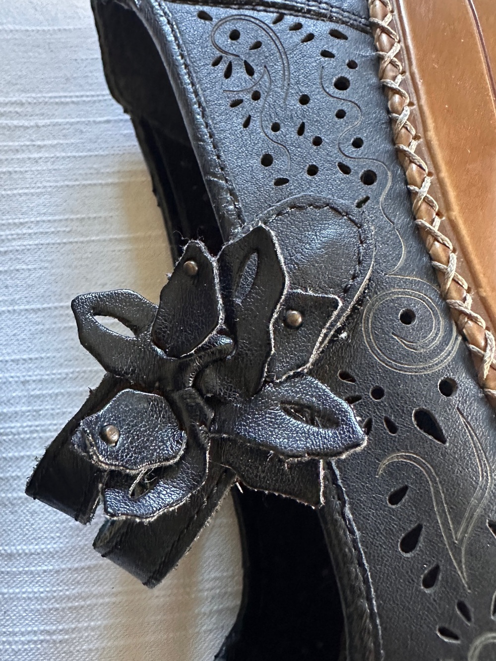 Rieker Antistress Black Leather Mary Jane Shoes | 37 - Picture 4 of 10